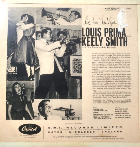 Louis Prima & Keely Smith With Sam Butera And The Witnesses - Las Vegas  Prima Style - Capitol Records