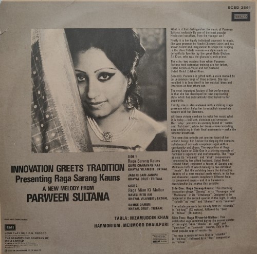 Parween Sultana : Innovation Greets Traditon – Vinyl World