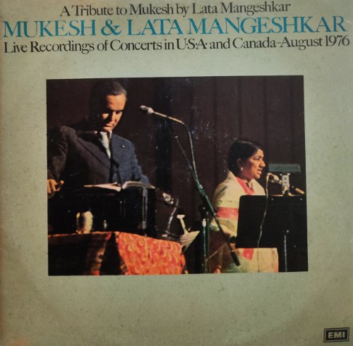Mukesh & Lata Mangeshkar Live Recordings of Concerts in USA & Canada August 1976 (2 LP Set)