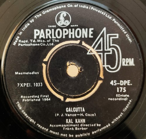 Kal Kahn : Calcutta/Aa Chaa England
