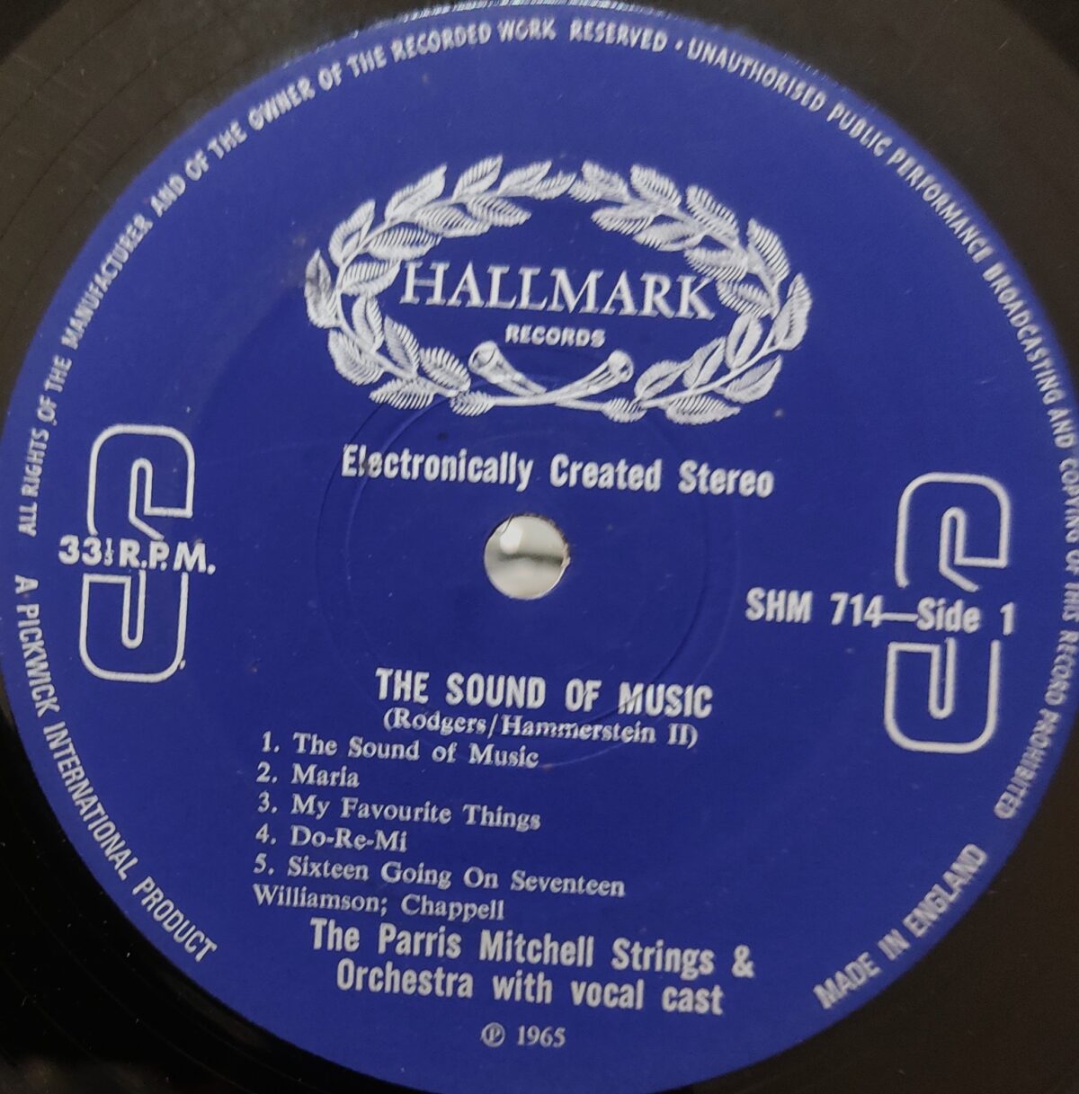 The Sound of Music - The Parris Mitchell Strings & Orchestra With Vocal Cast