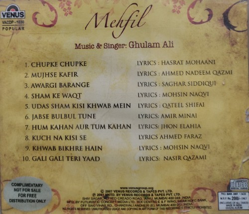 Ghulam Ali - Mehfil - Image 2