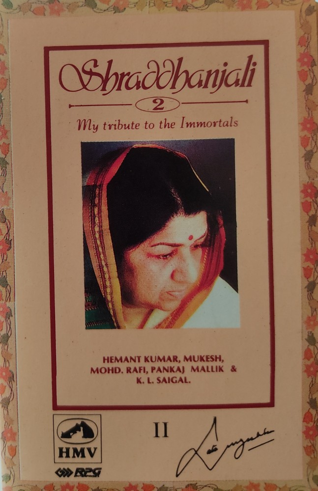 Shraddhanjali 2 - My Tribute to Immortals : Lata Mangeshkar (2 Cassettes) - Image 2