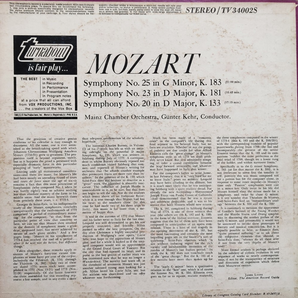 Wolfgang Amadeus Mozart - Three Early Symphonies - Image 2