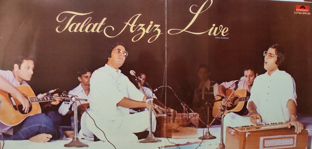 Talat Aziz Live - Urdu Ghazals (2 LP Set) - Image 3