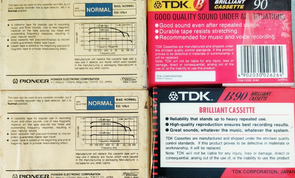 Blank Audio Cassette - TDK B 90/Pioneer N1 (Set of 4 Cassettes) - Image 2