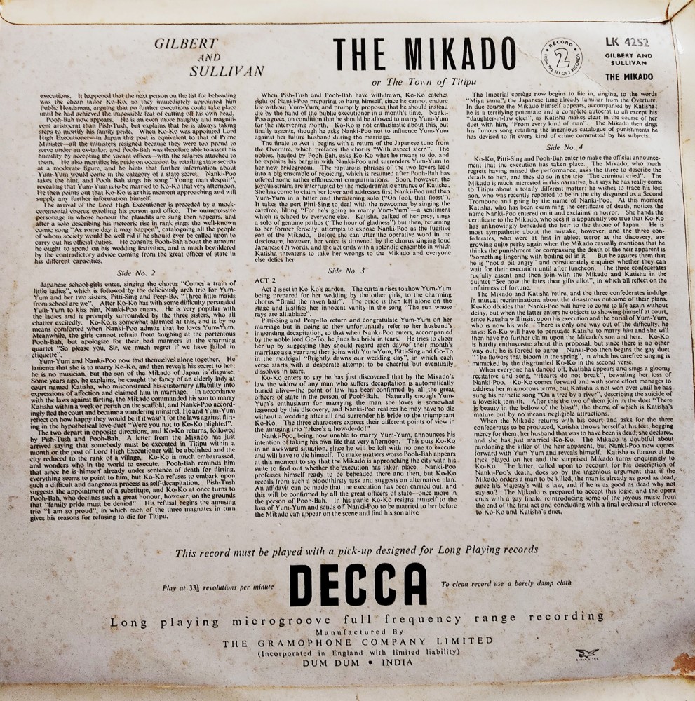 The Mikado - The D' Oyly Carte Opera Company - Image 2