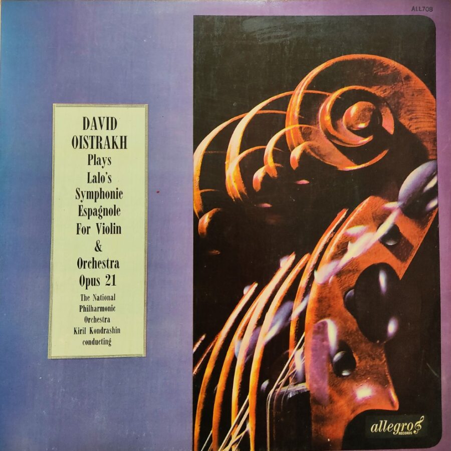 David Oistrakh Plays Lalo's Symphonie Espagnole For Violin & Orchestra Opus 21