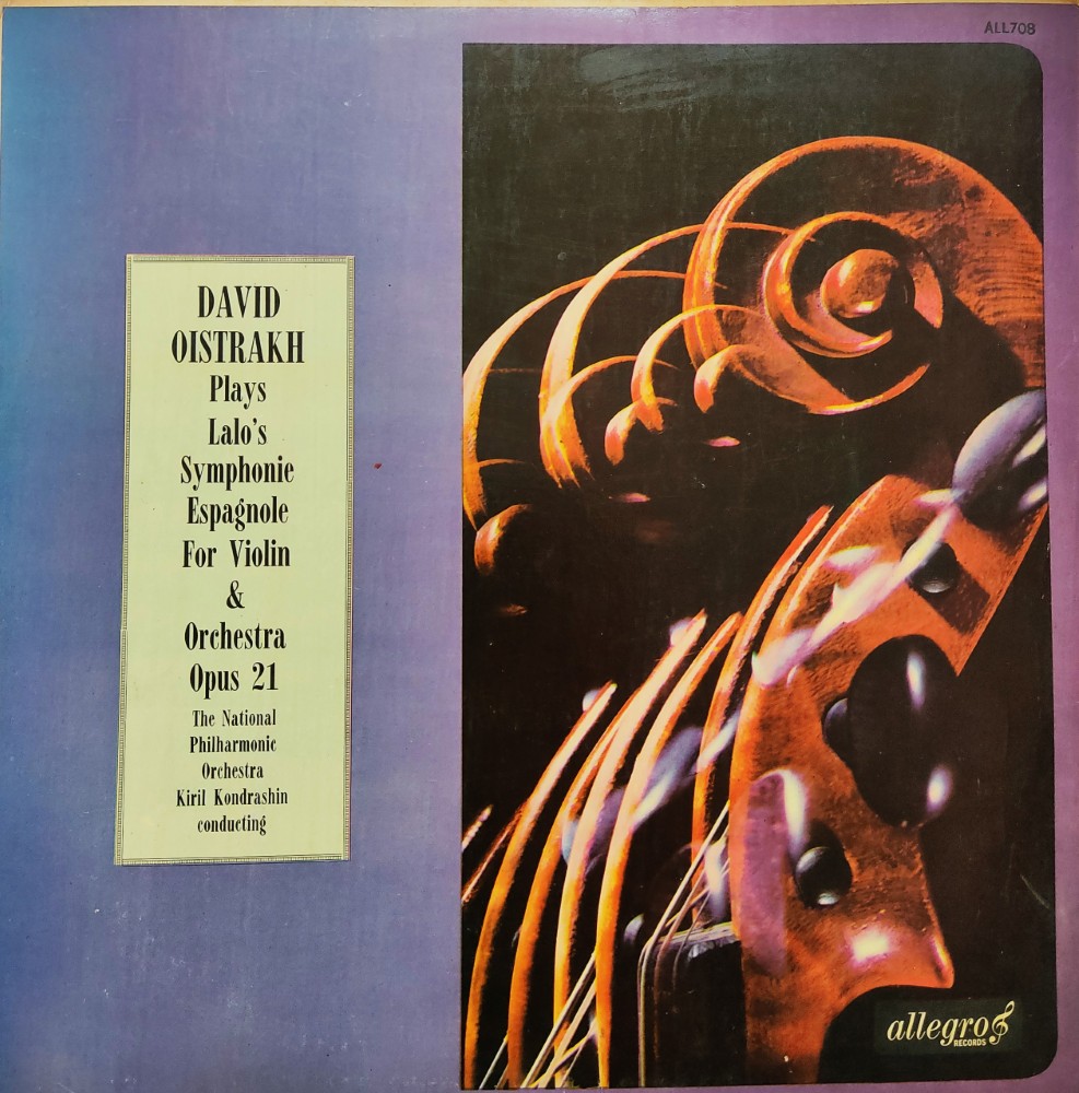 David Oistrakh Plays Lalo's Symphonie Espagnole For Violin & Orchestra Opus 21