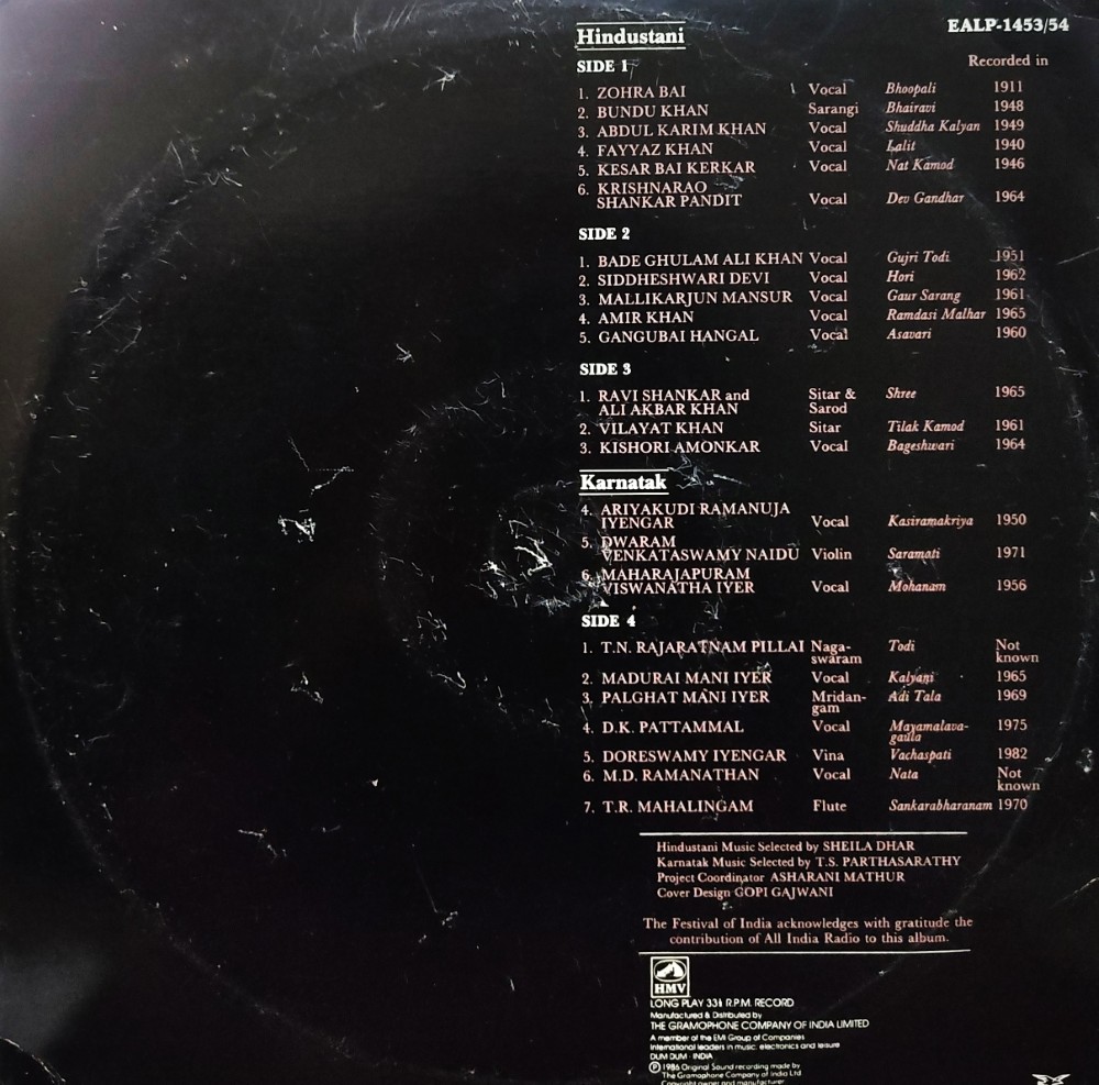 Festival of India : The Great Tradition - Masters of Music (2 LP Set) - Image 3