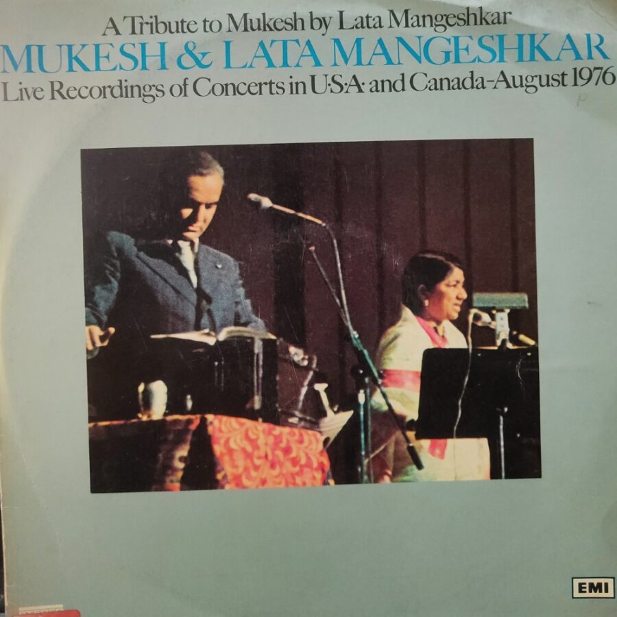 A Tribute to Mukesh by Lata Mangeshar : Live Recordings of Concerfts in USA & Canada (2 LP Set)