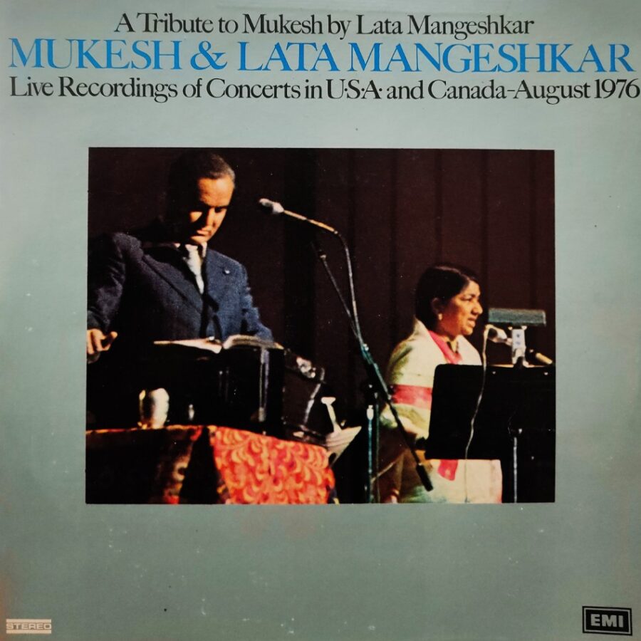 A Tribute to Mukesh by Lata Mangeshar : Live Recordings of Concerfts in USA & Canada (2 LP Set)