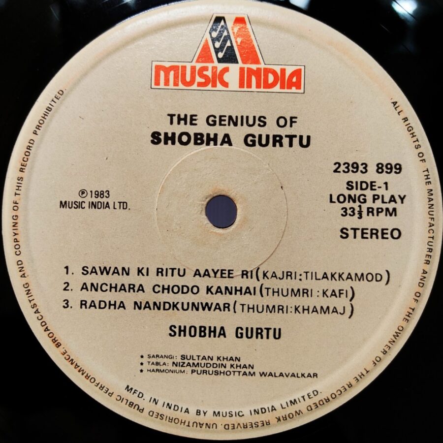 The Genius of Shobha Gurtu