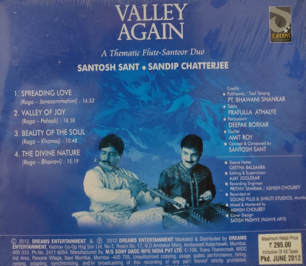 Valley Again : A Thematic Flute - Santoor Duo : Santosh Sant & Sandip Chatterjee - Image 2