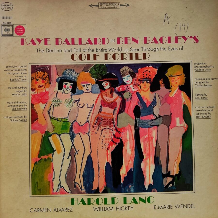 Kaye Ballard in Ben Bagley's Cole Porter/Harold Lang