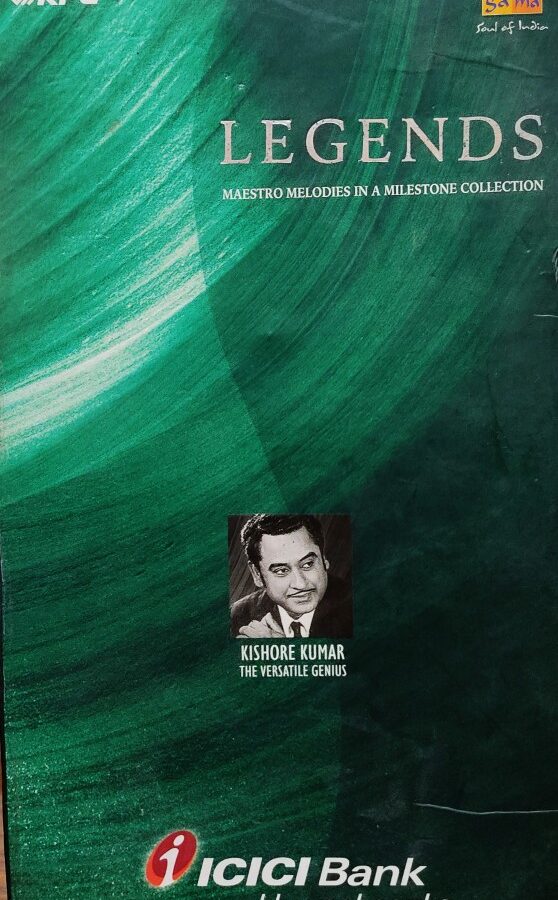 Kishore Kumar - The Versatile Genius : Legends - Maestro Melodies in a Milestone Collection (5 CD Box)