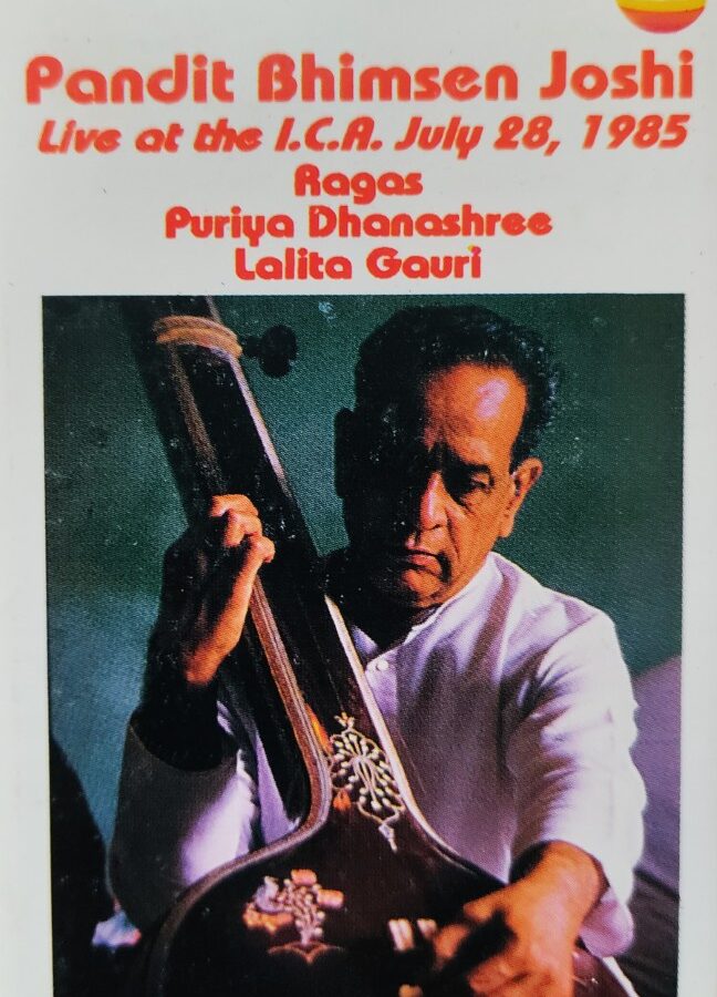 Pt Bhimsen Joshi - Live at ICA July, 1985