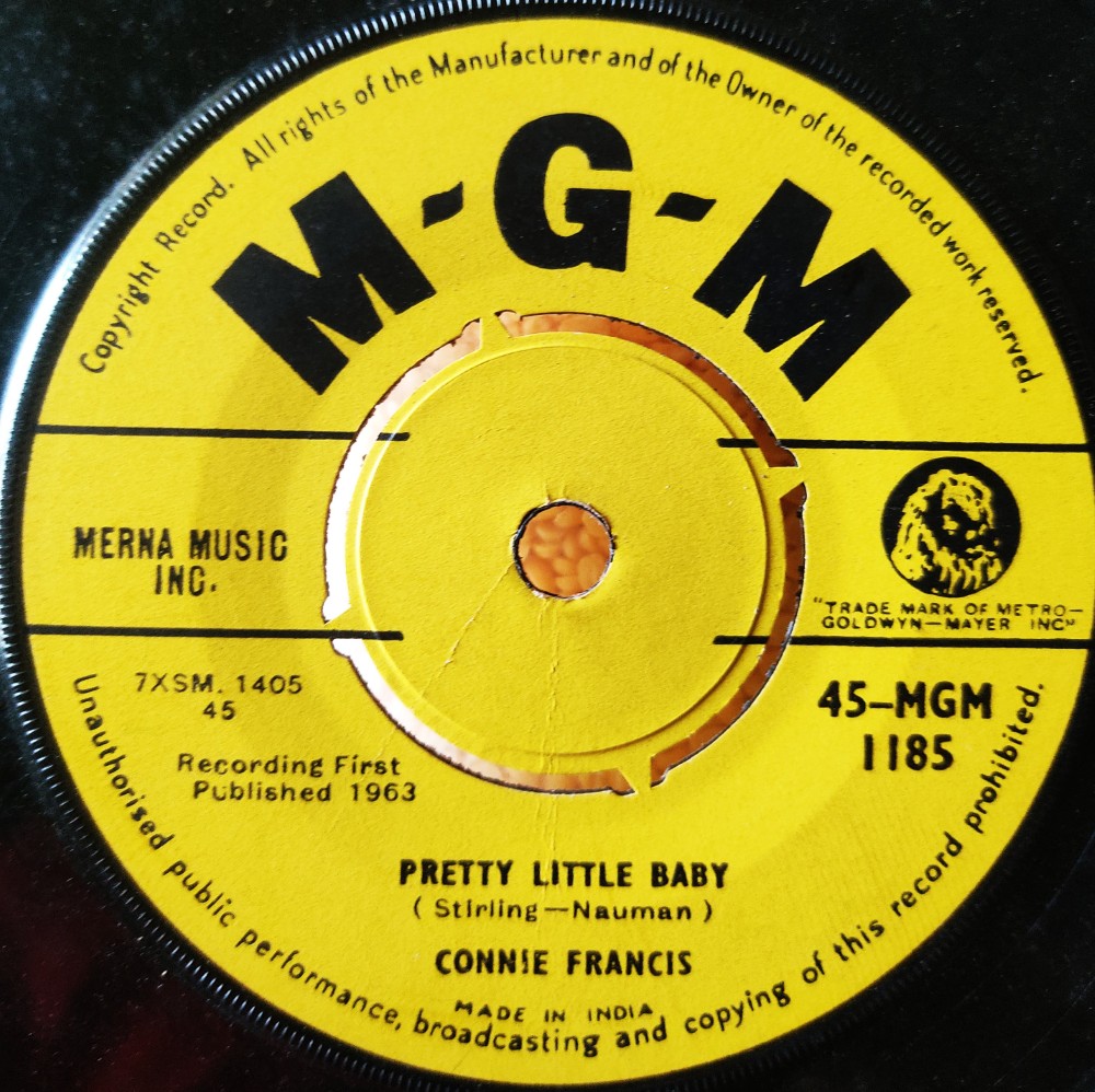 Connie Francis : Pretty Little Baby/I'm Gonna Be Warm This Winter - Image 2