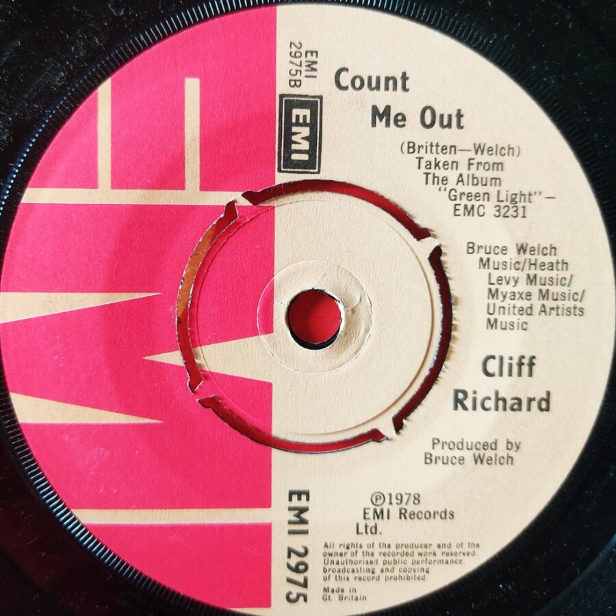 Cliff Richard : Count Me Out/We Don’t Talk Anymore