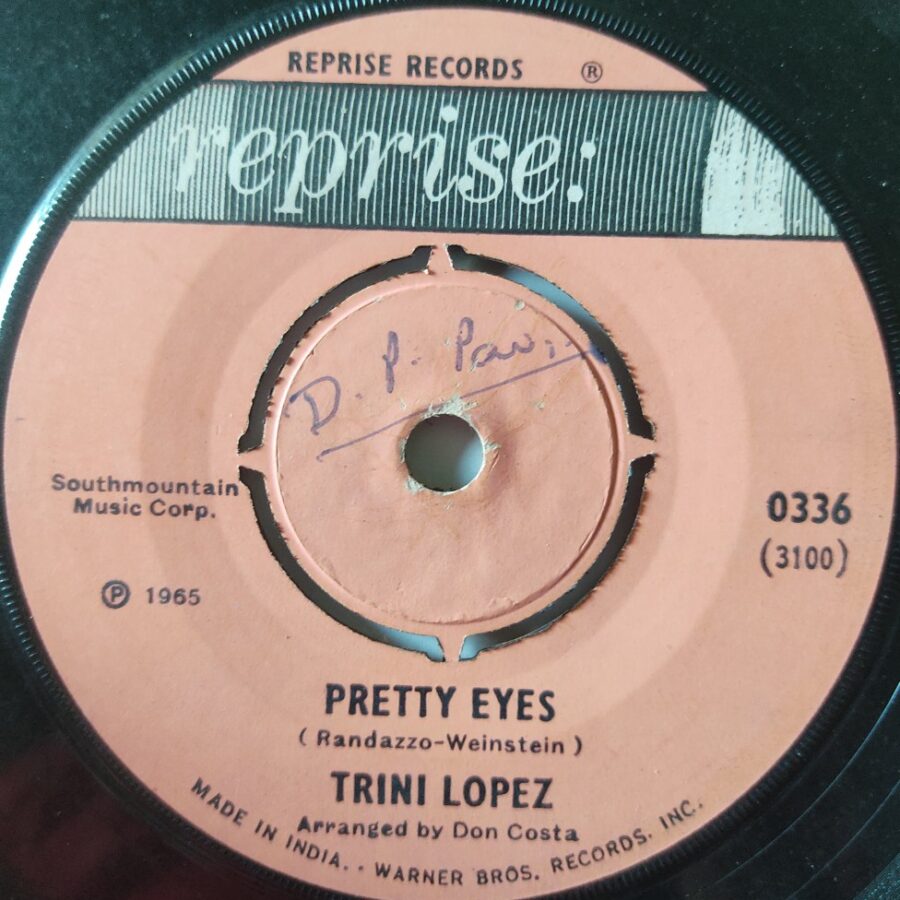Trini Lopez : Pretty Eyes/Lemon Tree