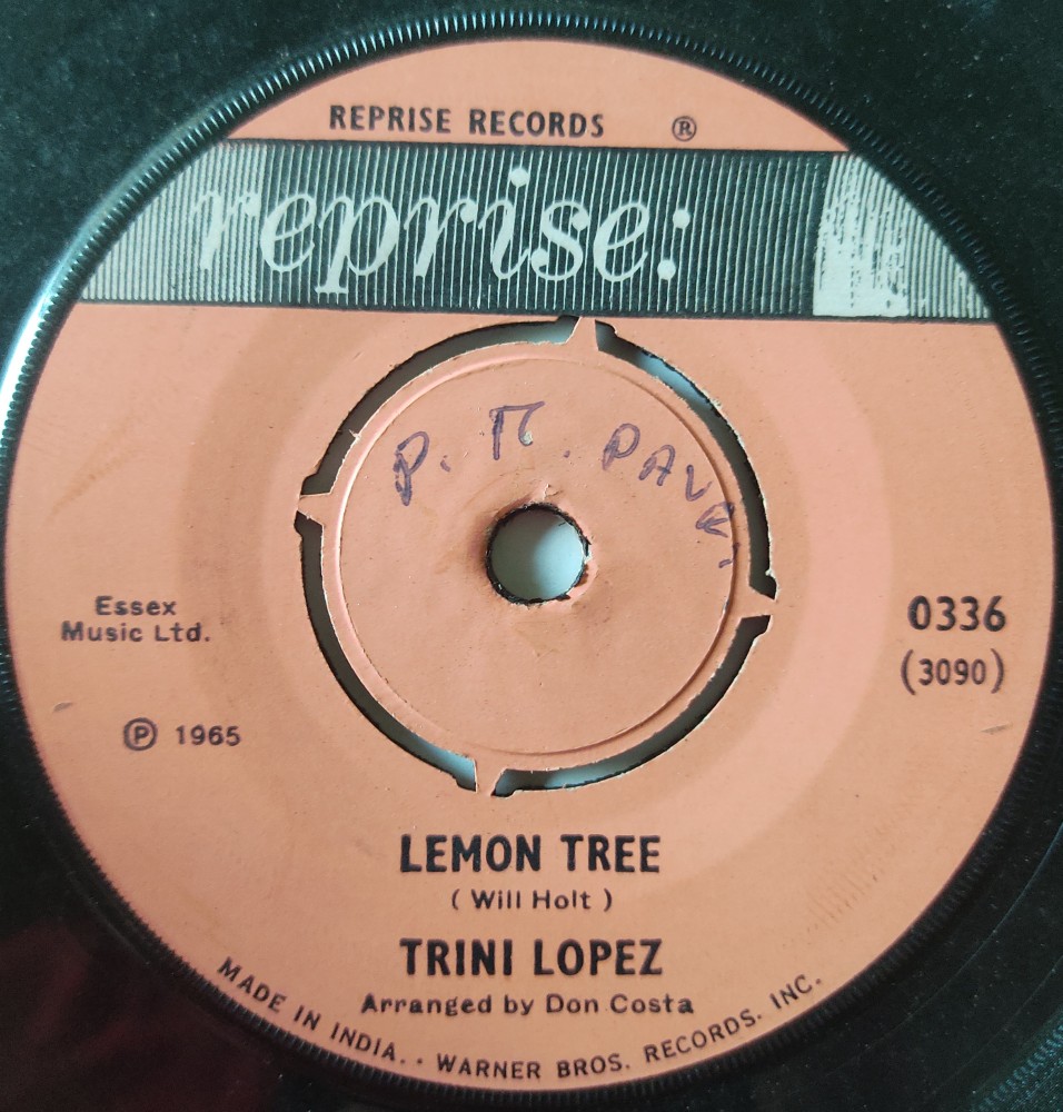 Trini Lopez : Pretty Eyes/Lemon Tree - Image 2