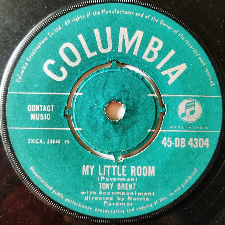 Tony Brent : My Little Room/Why Should I Be Lonely