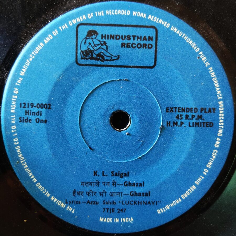 KL Saigal : Ghazals