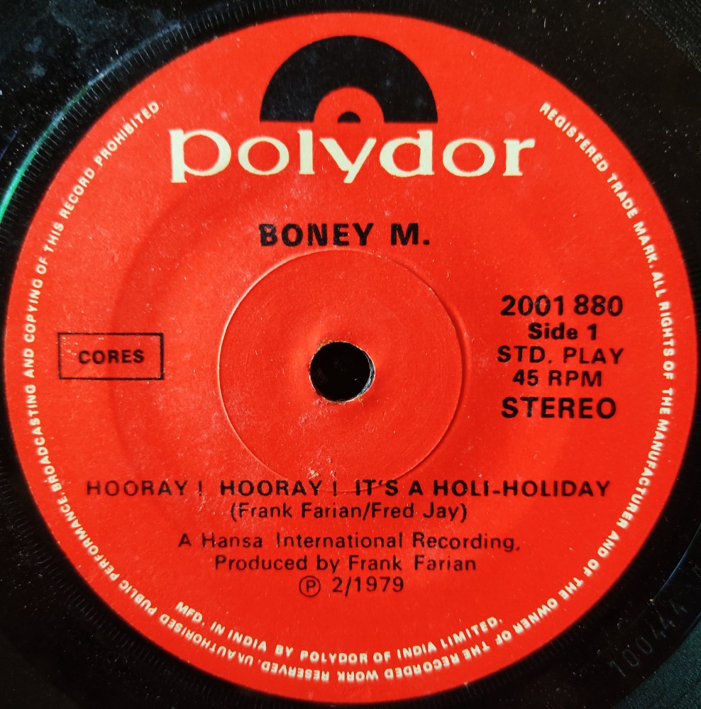 Boney M : Hoorey Hoorey/Ribbons of Blue
