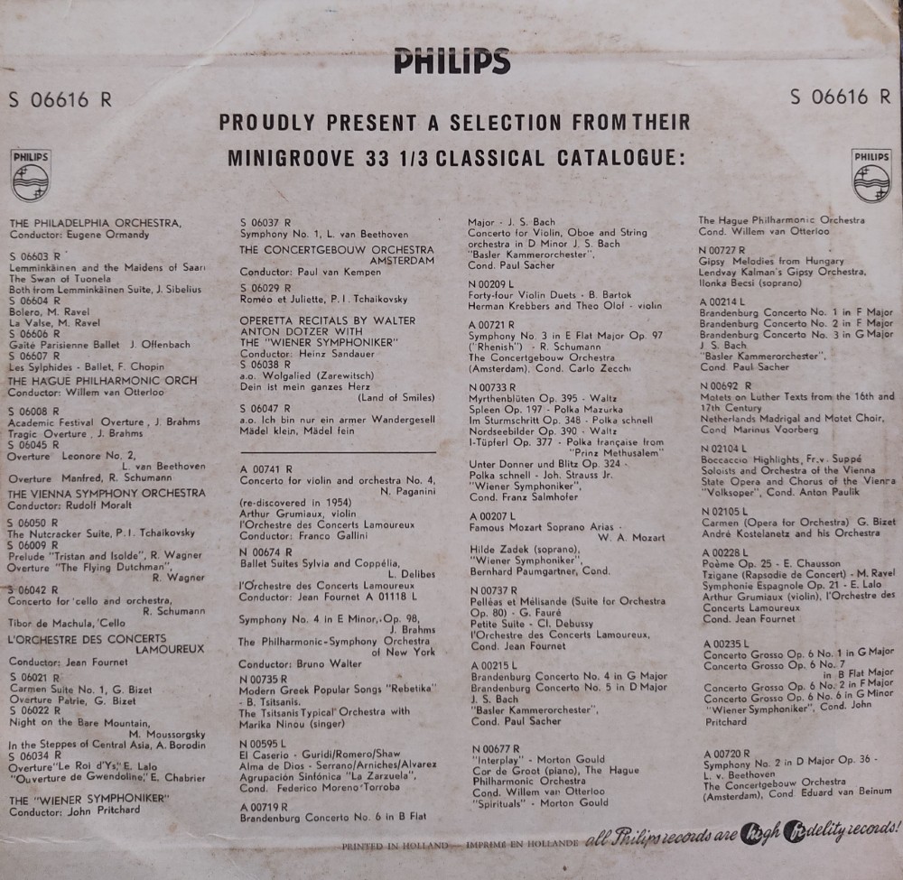 Paganini : Caaprices Op.1 : Michael Rabin, Violin (10" Vinyl) - Image 2
