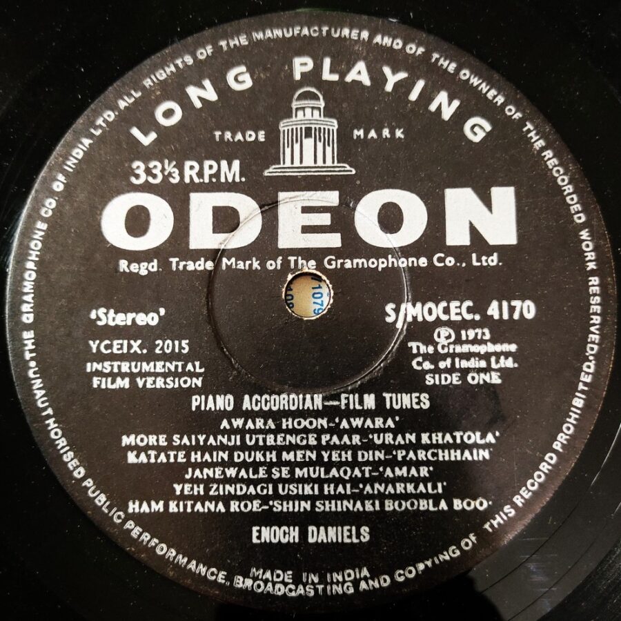 Encoch Daniels - Piano Accordian Film Tunes
