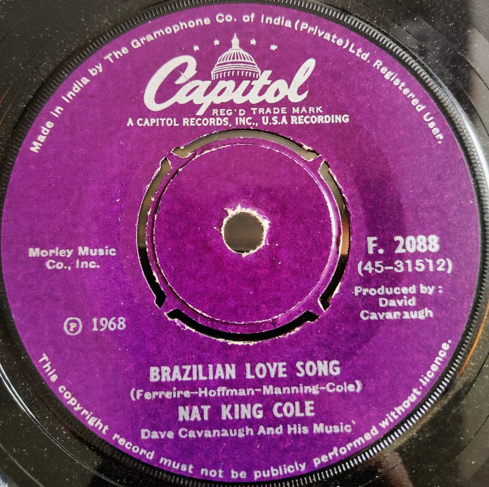 Nat King Cole : Thank You Pretty Baby/Brazilion Love Song