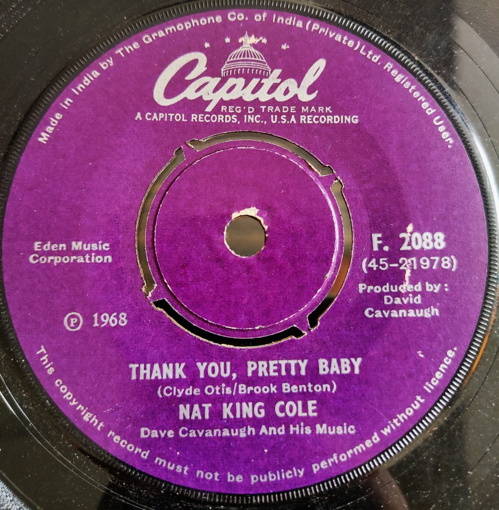 Nat King Cole : Thank You Pretty Baby/Brazilion Love Song - Image 2