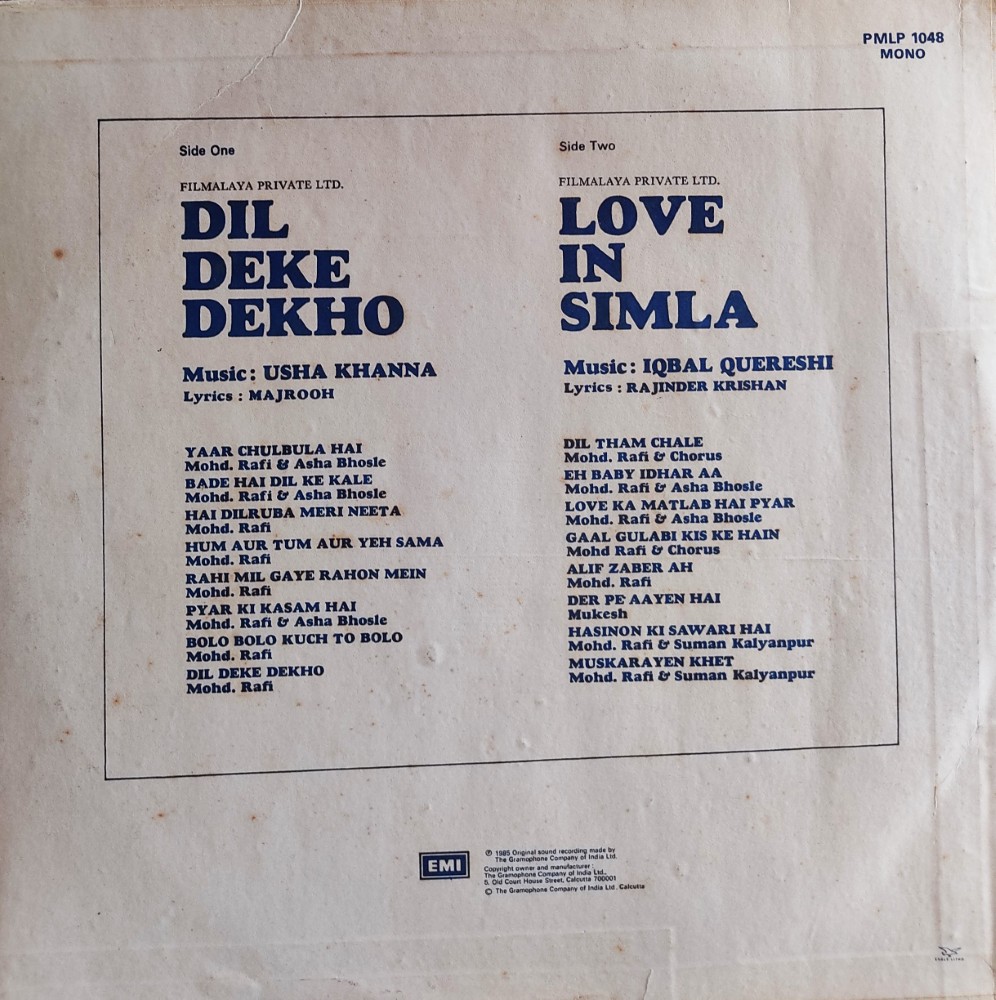 Love In Simla/Dil Dekhe Dekho - Image 2