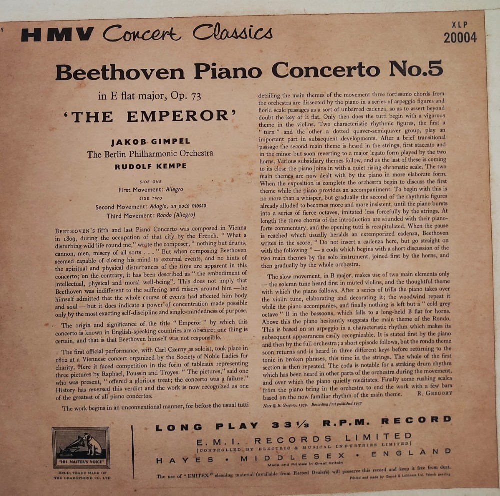 Beethoven - Emperor Concerto : Jakob Gimpel - Image 2