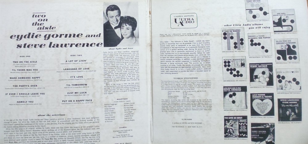 Steve Lawrence -Eydie Gorme : Two On The Aisle - Image 3